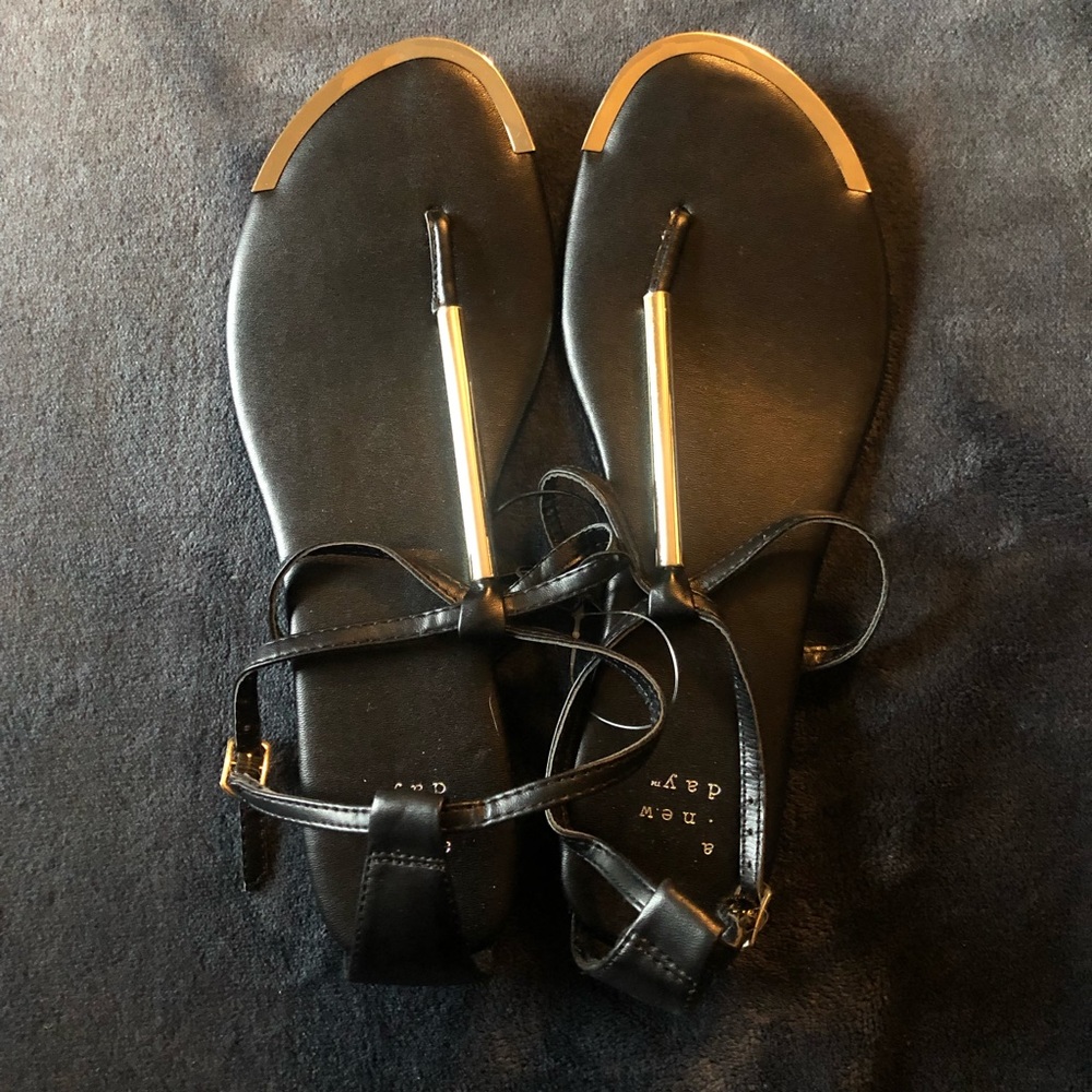 Gold Accent Sandals